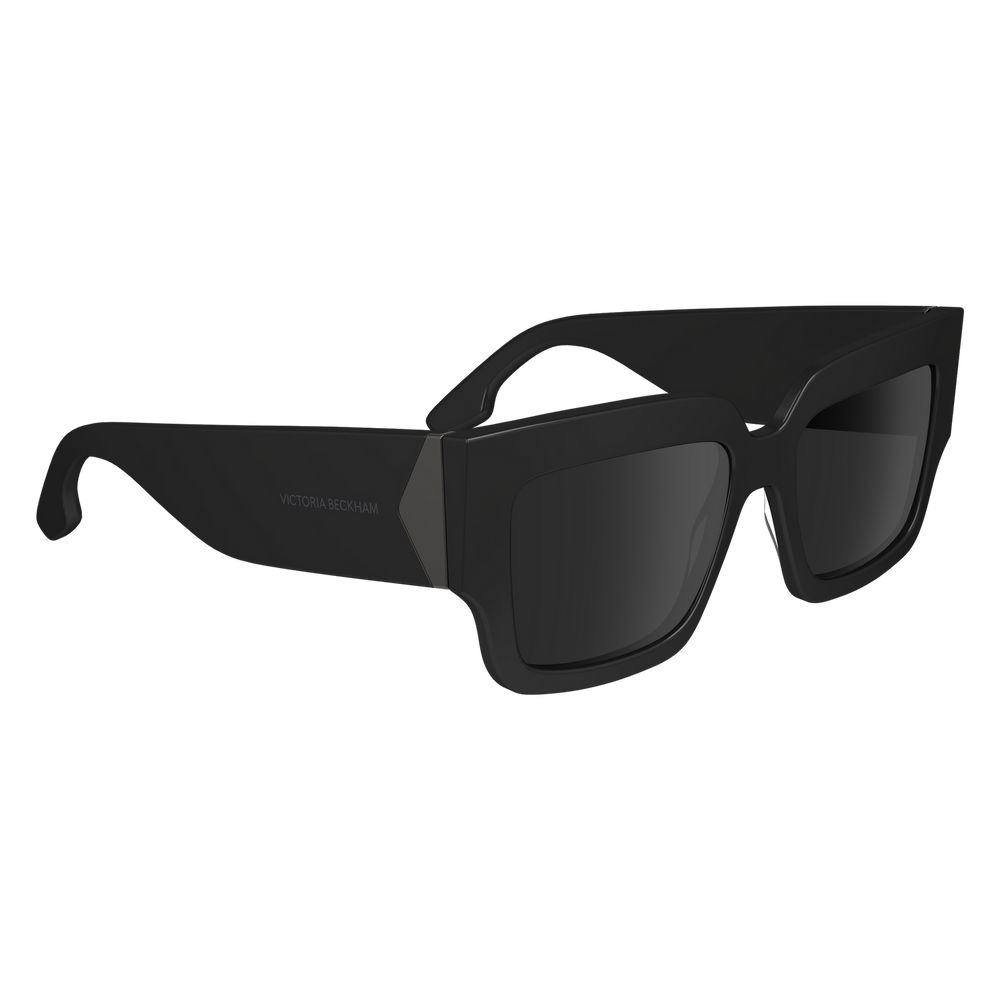 Victoria Beckham Women’s Sunglasses – Black Trapezium Frame, Grey Lenses