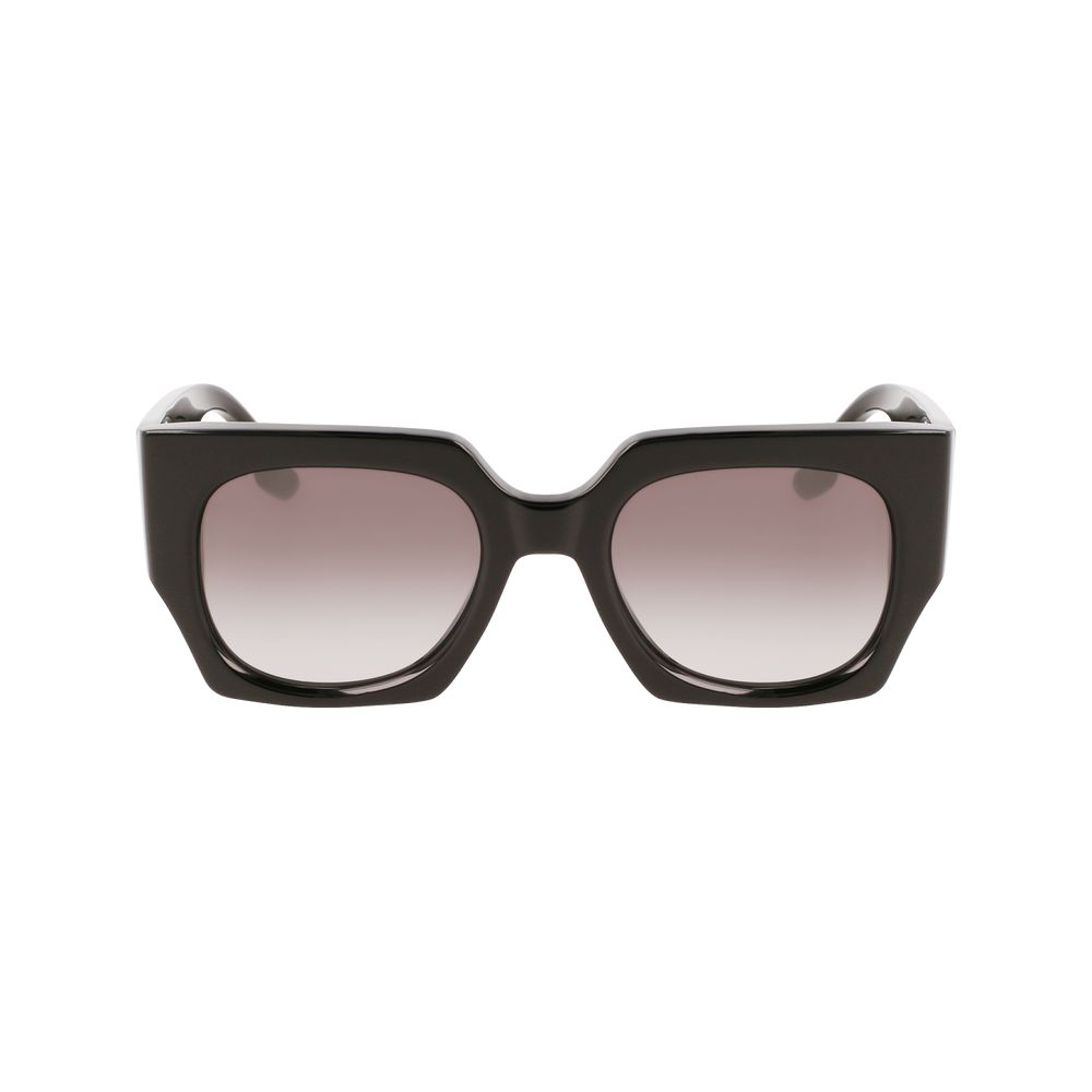 Victoria Beckham Women’s Sunglasses – Black Trapezium Frame, Grey Gradient Lenses