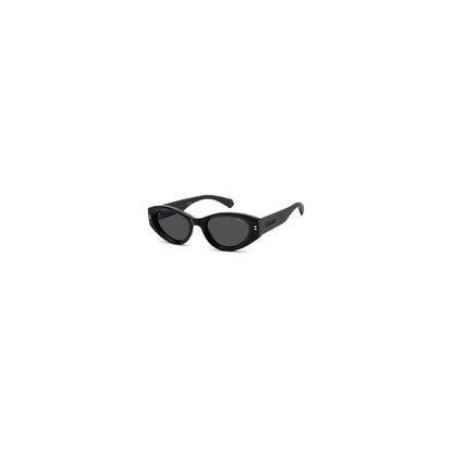 Polaroid Women's Sunglasses – Black Cat Eye Frame, Black Lenses