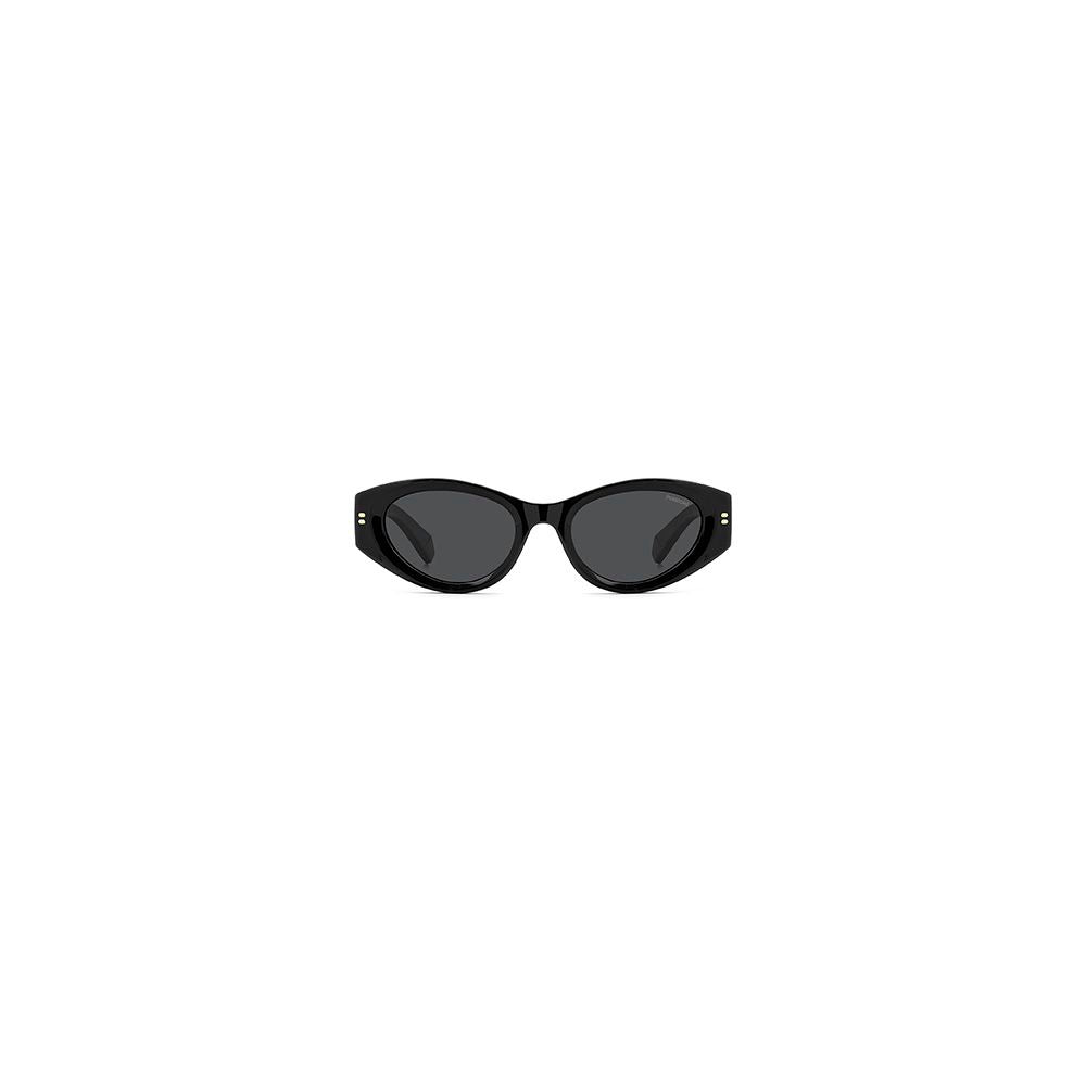 Polaroid Women's Sunglasses – Black Cat Eye Frame, Black Lenses