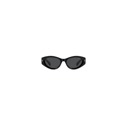 Polaroid Women's Sunglasses – Black Cat Eye Frame, Black Lenses