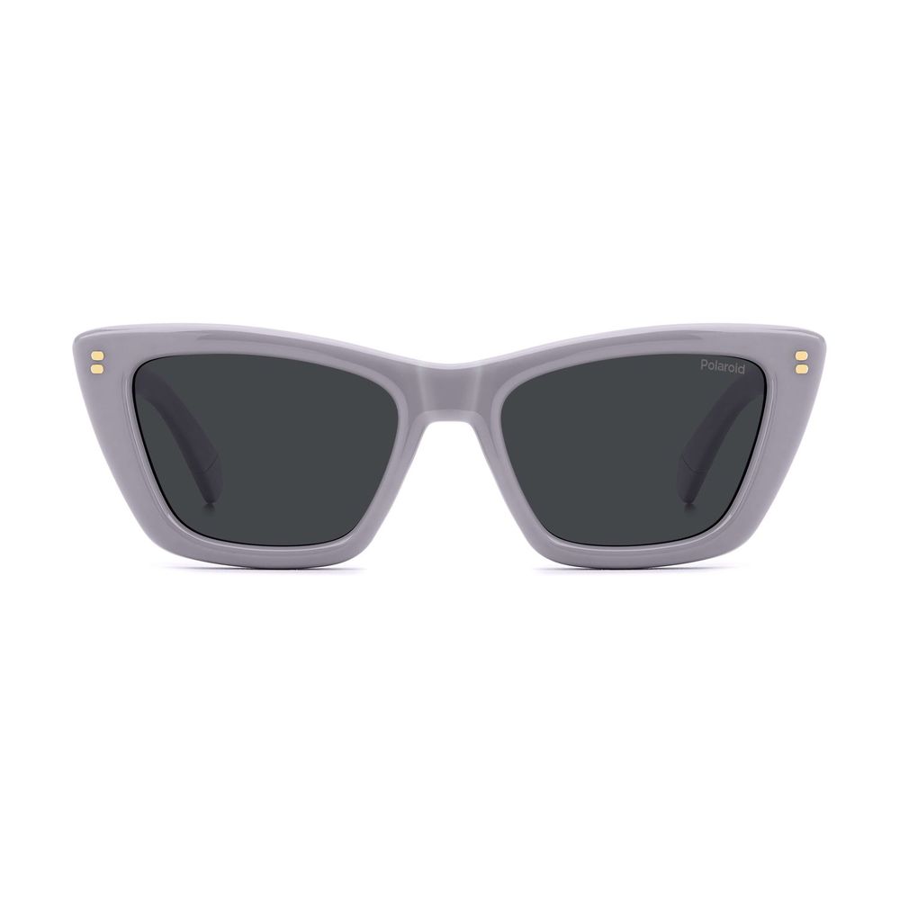 Polaroid Women’s Sunglasses – Purple Cat Eye Frame, Grey Lenses