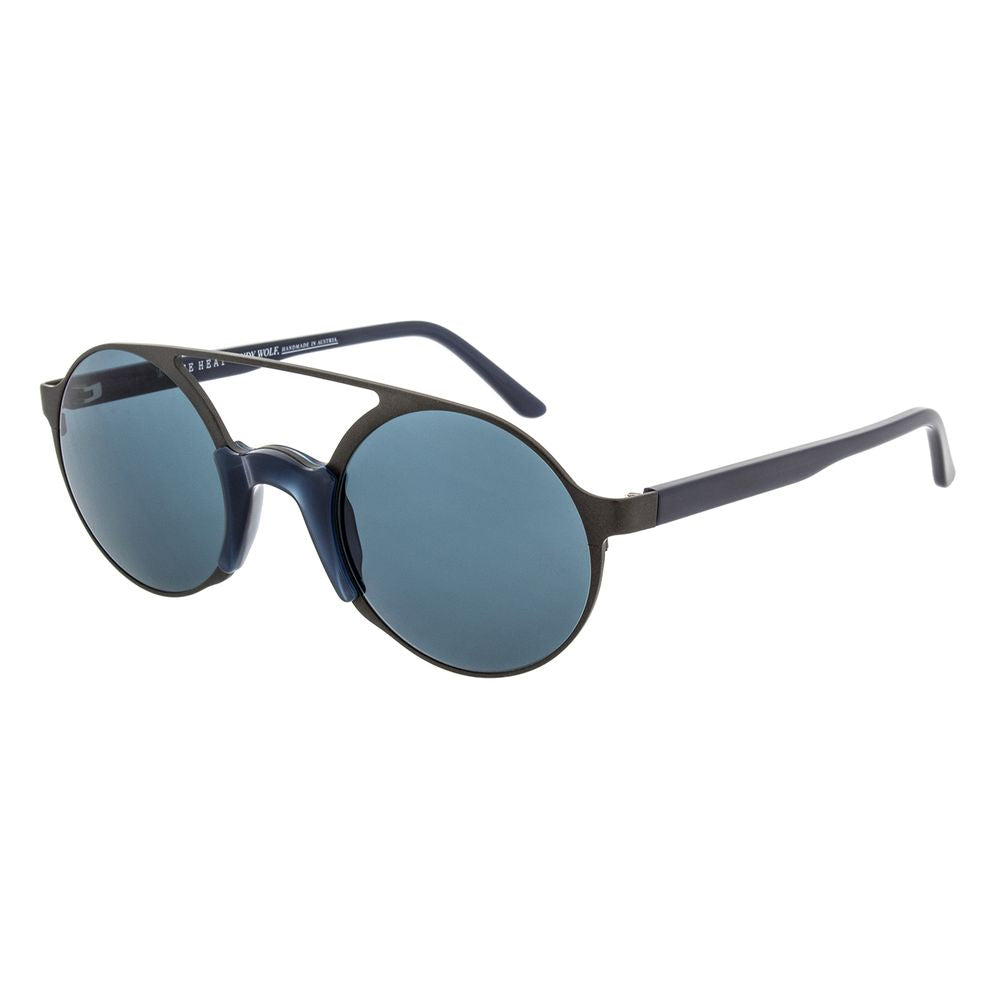 Andy Wolf Unisex Sunglasses – Grey Full-Rim Round Frame
