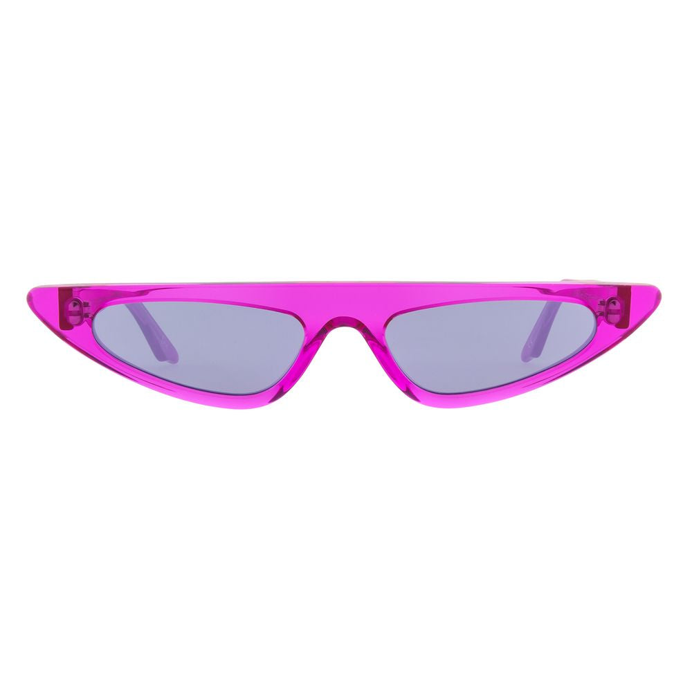 Andy Wolf Women’s Sunglasses – Pink Cat Eye Frame, Silver Lenses