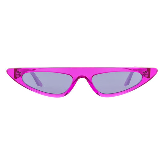Andy Wolf Women’s Sunglasses – Pink Cat Eye Frame, Silver Lenses