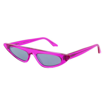 Andy Wolf Women’s Sunglasses – Pink Cat Eye Frame, Silver Lenses