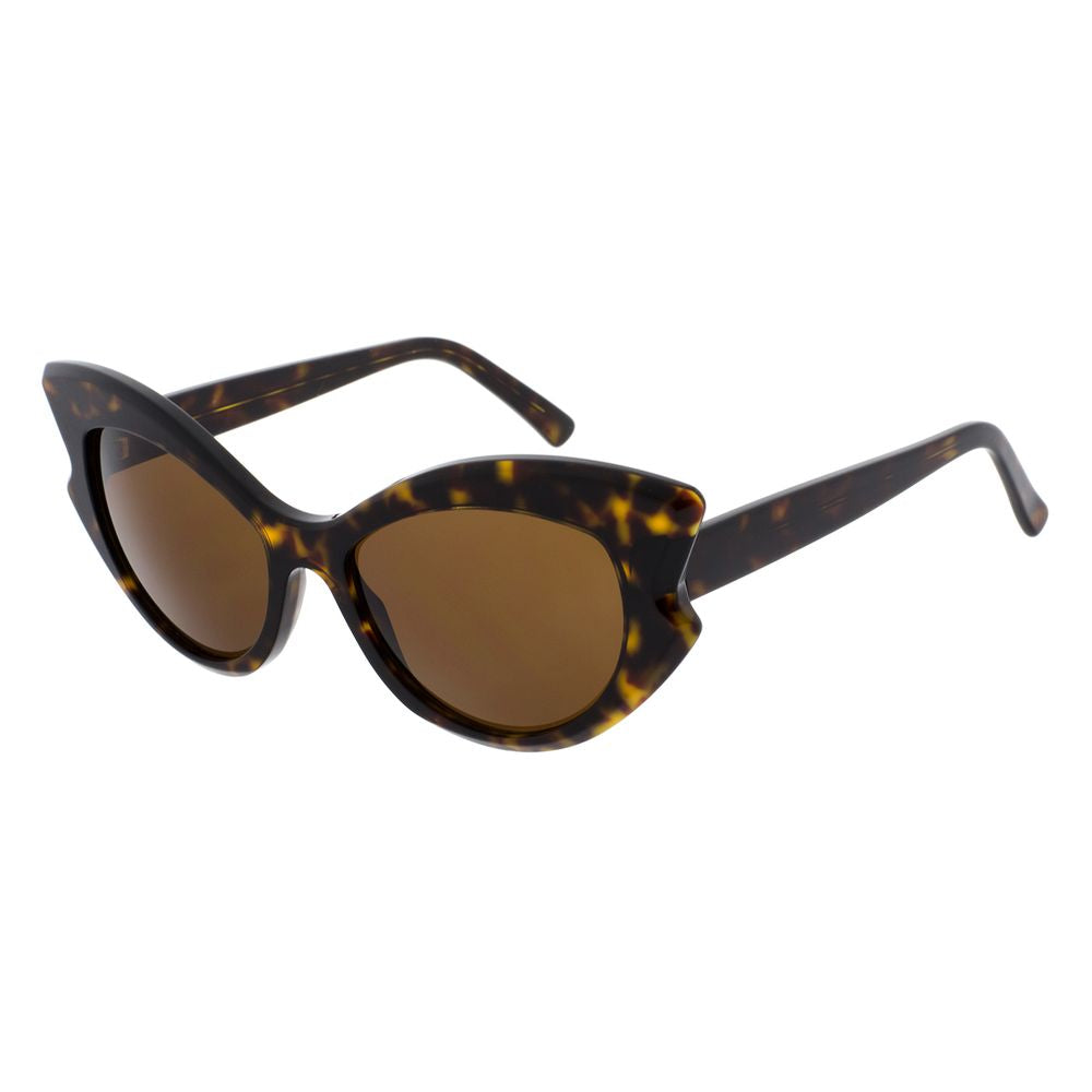 Andy Wolf Women’s Sunglasses – Brown Cat Eye Frame, Plastic Lenses
