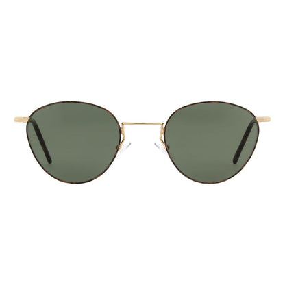 Andy Wolf Gold Metal Sunglasses – Unisex Full-Rim, Grey Lenses