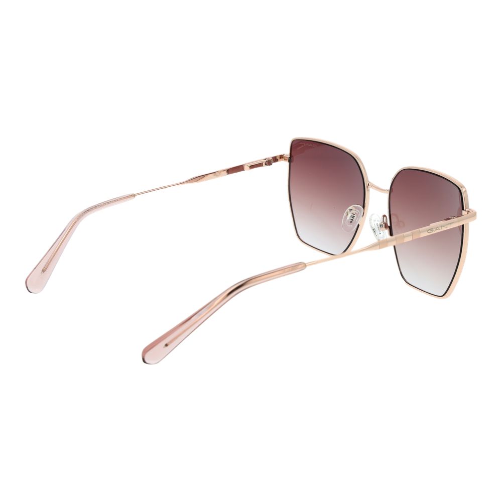 Gant Women’s Sunglasses – Rose Gold Square Frame, Gradient Lenses
