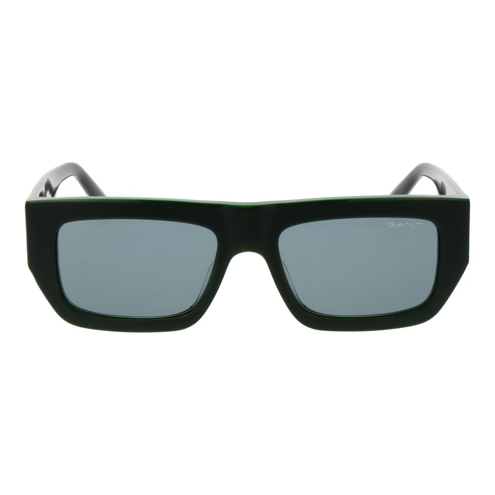 Gant Unisex Sunglasses – Green Rectangle Frame, Plastic Lenses