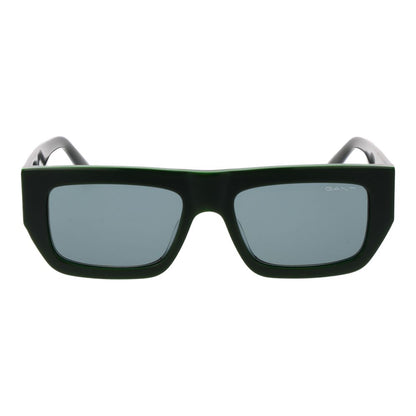 Gant Unisex Sunglasses – Green Rectangle Frame, Plastic Lenses