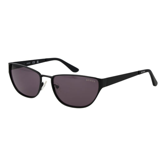 Guess Women’s Sunglasses – Black Rectangle Frame, Purple Lenses
