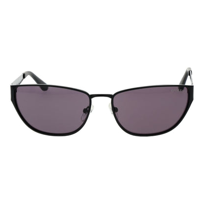 Guess Women’s Sunglasses – Black Rectangle Frame, Purple Lenses