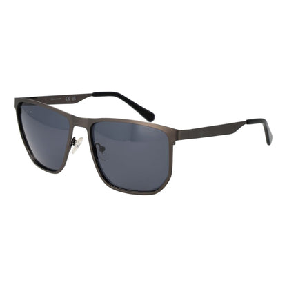 Gant Men’s Sunglasses – Grey Square Frame, Polarized Lenses