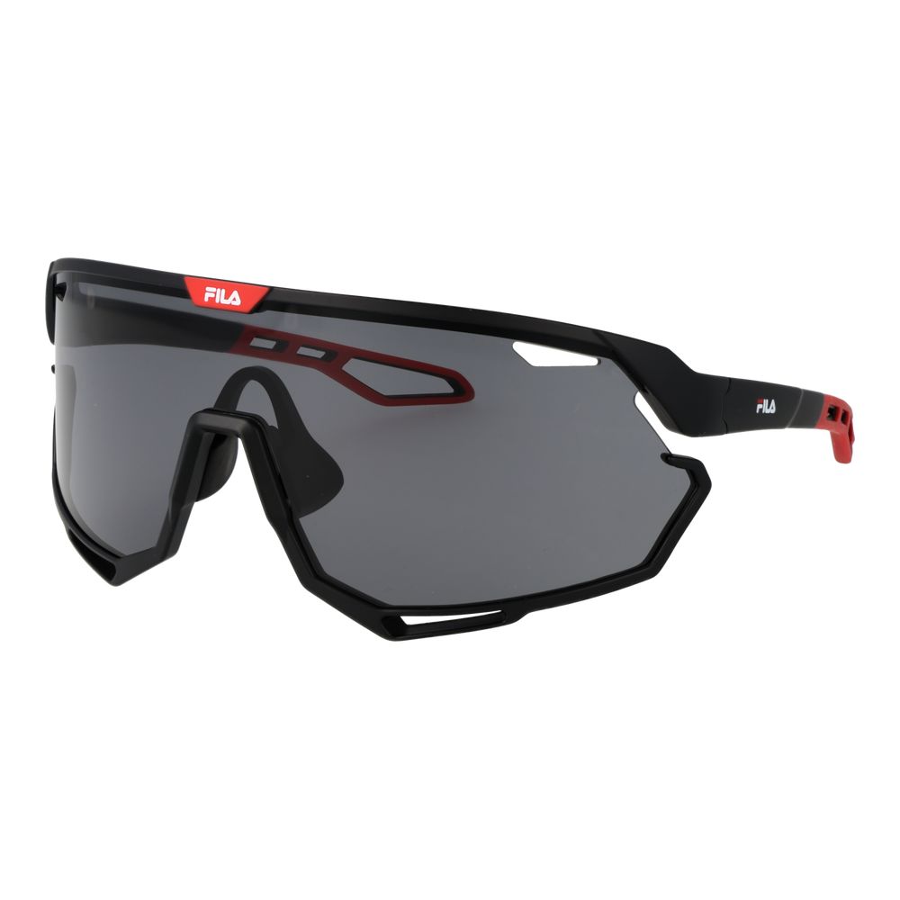 Fila Men’s Sunglasses – Black Full-Rim Frame, Grey Lenses