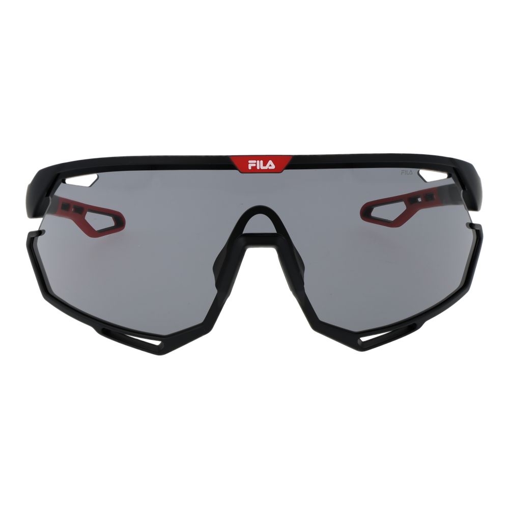 Fila Men’s Sunglasses – Black Full-Rim Frame, Grey Lenses