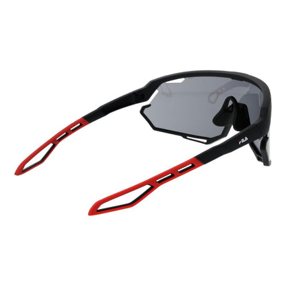 Fila Men’s Sunglasses – Black Full-Rim Frame, Grey Lenses