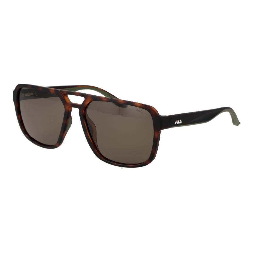 Fila Men's Multicolor Sunglasses – Aviator Style with Grey Polarized Lenses