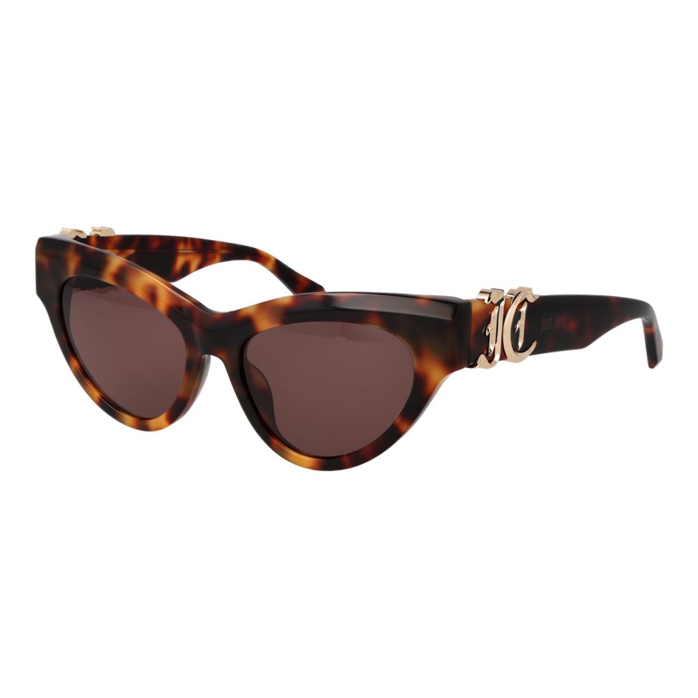 Just Cavalli Women’s Sunglasses – Multicolor Cat Eye Frame, Brown Lenses