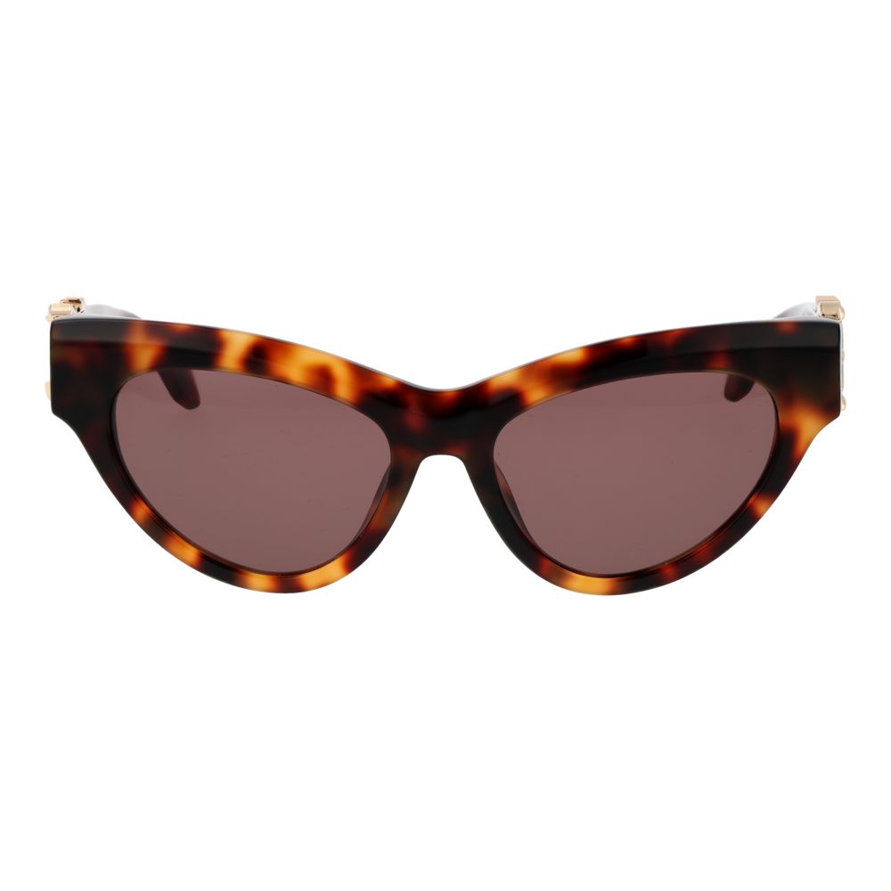 Just Cavalli Women’s Sunglasses – Multicolor Cat Eye Frame, Brown Lenses