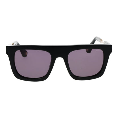 Police Men’s Sunglasses – Black Rectangle Frame, Grey Lenses