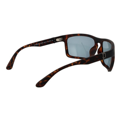 Police Men’s Sunglasses – Multicolor Full-Rim Frame, Blue Lenses