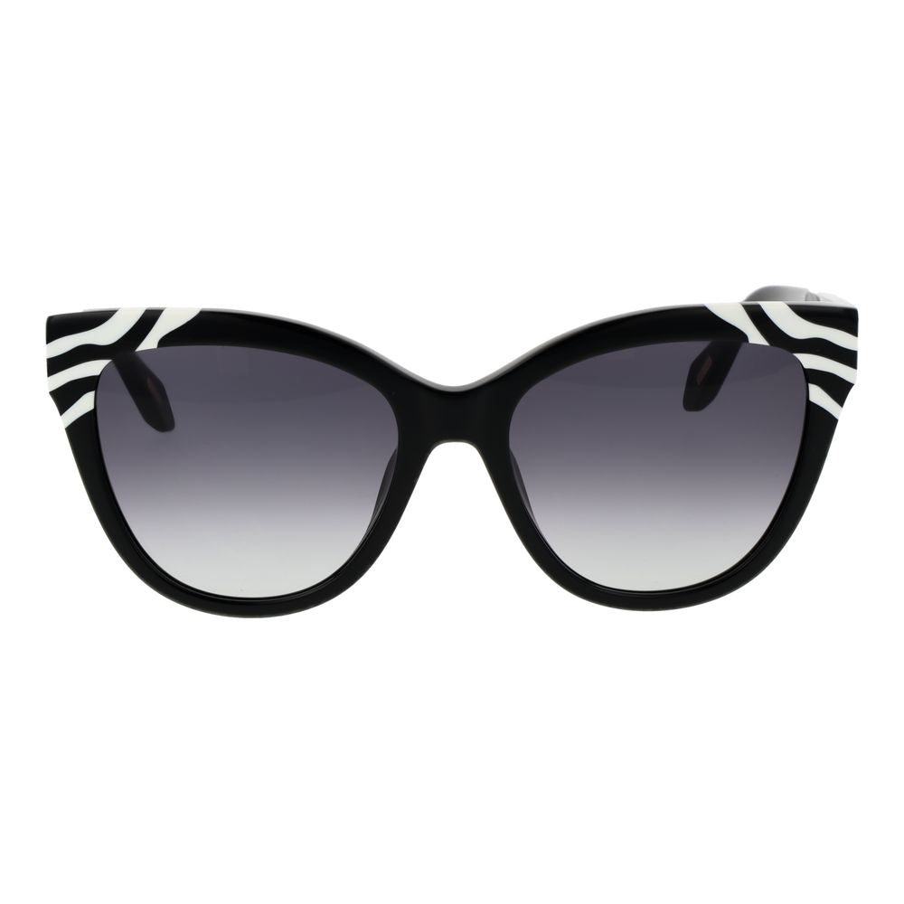Just Cavalli Women’s Sunglasses – Black Butterfly Frame, Grey Gradient Lenses