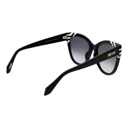 Just Cavalli Women’s Sunglasses – Black Butterfly Frame, Grey Gradient Lenses
