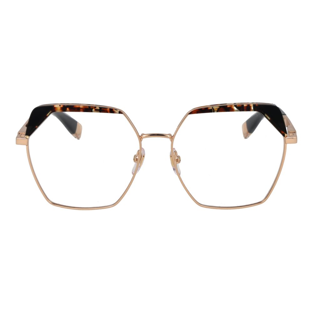 Furla Women’s Optical Glasses – Rose Gold Full-Rim Frame, 55mm