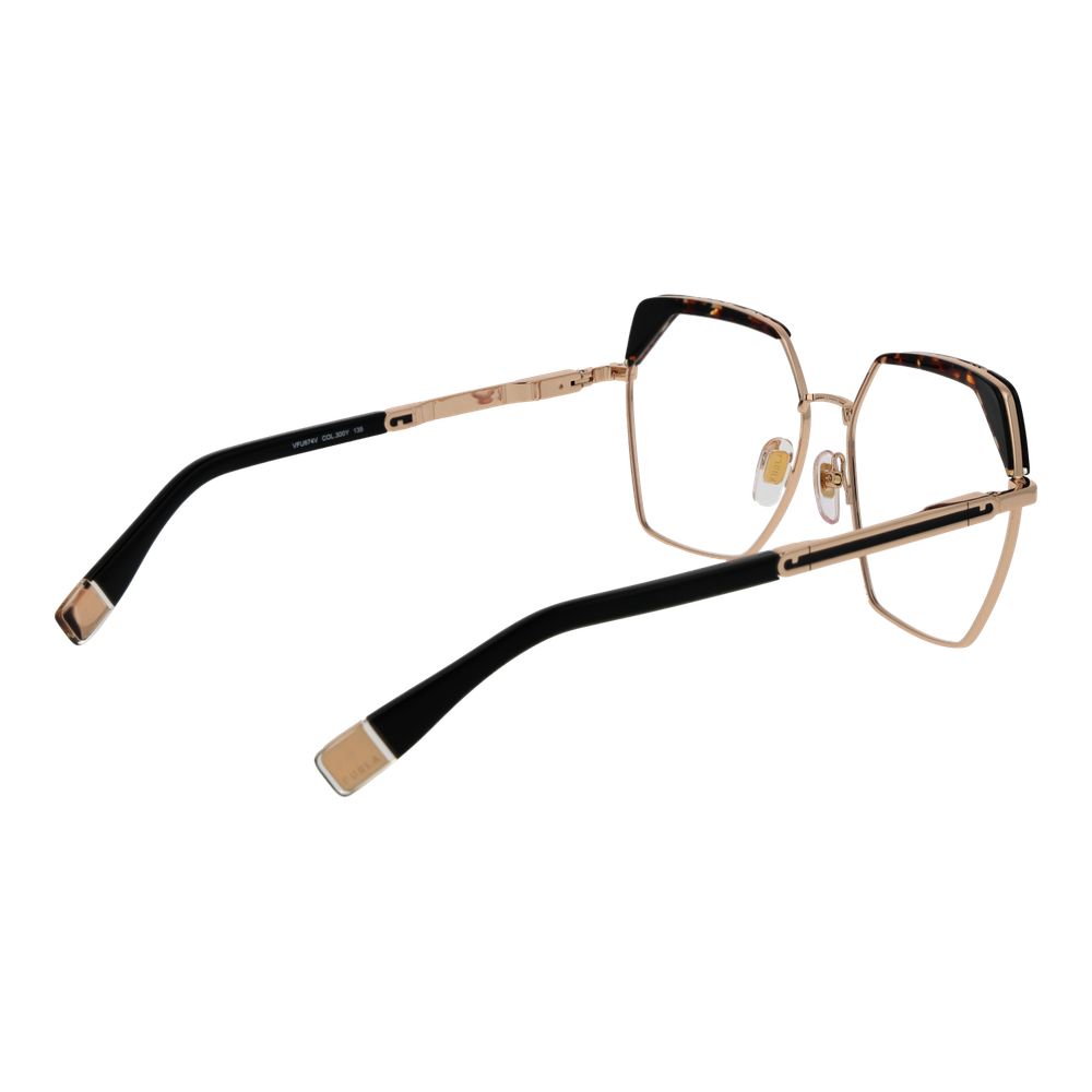 Furla Women’s Optical Glasses – Rose Gold Full-Rim Frame, 55mm