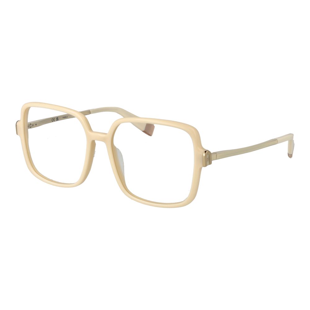 Furla Women's Optical Glasses – Cream Rectangle Frame, 55mm