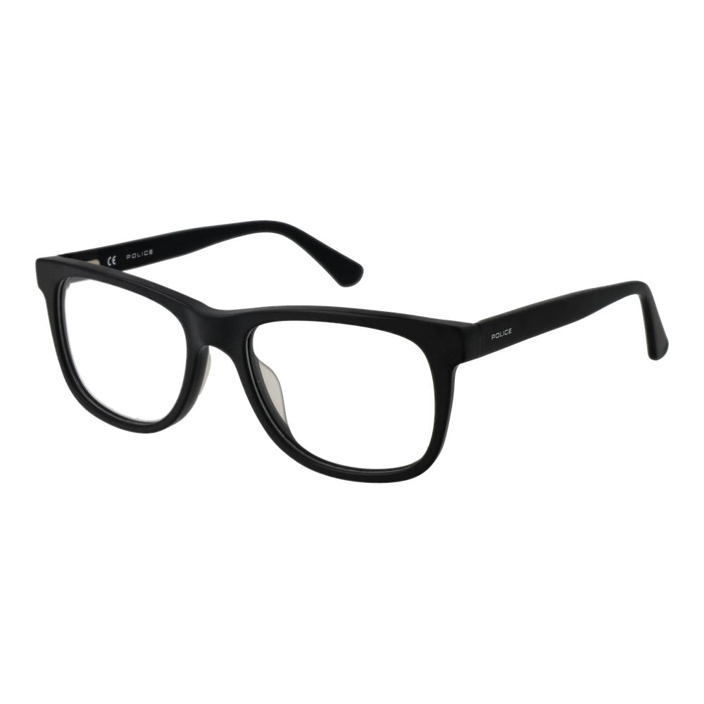 Police Men's Optical Glasses – Black Full-Rim Frame, 52mm