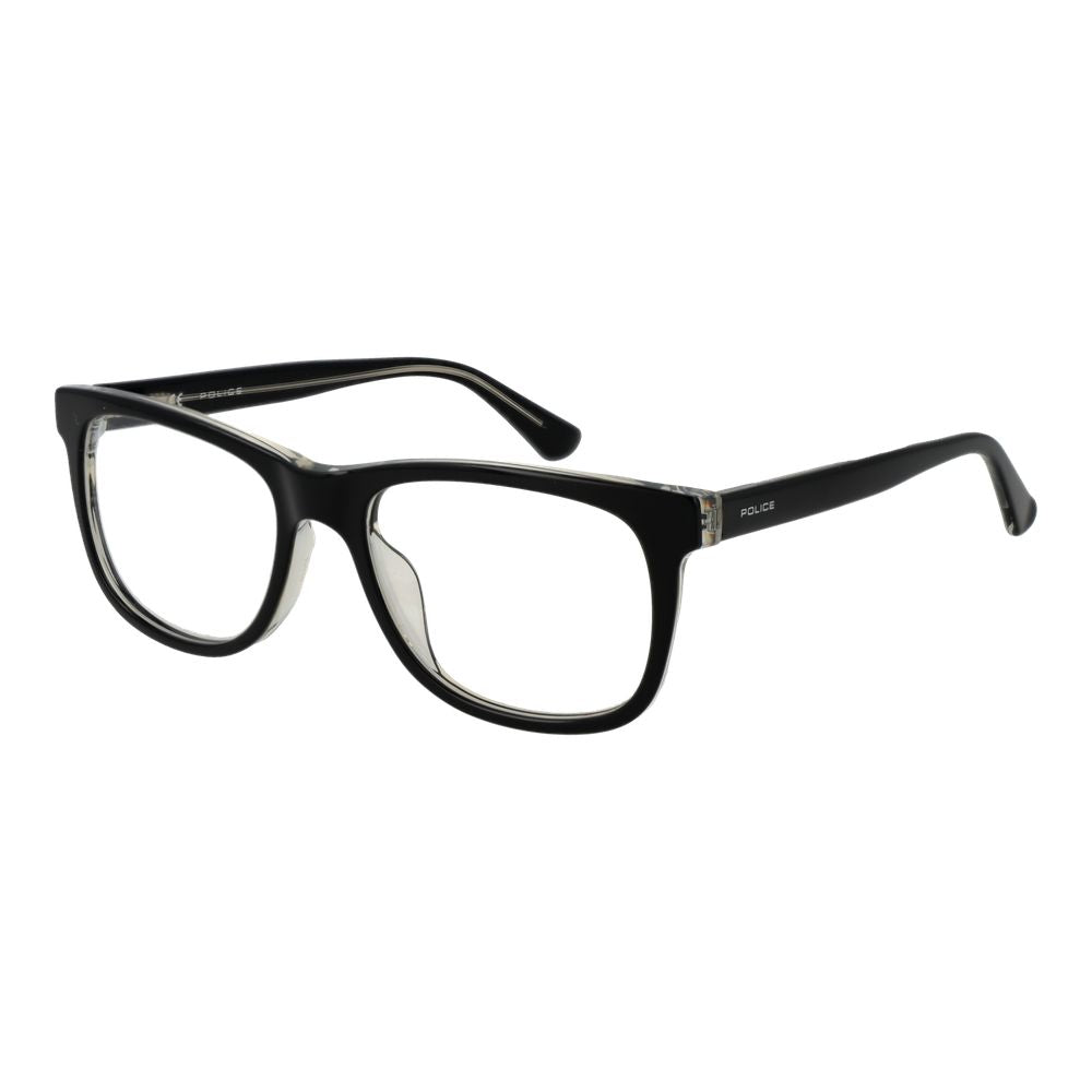 Police Men's Optical Glasses – Black Full-Rim Frame, 52mm