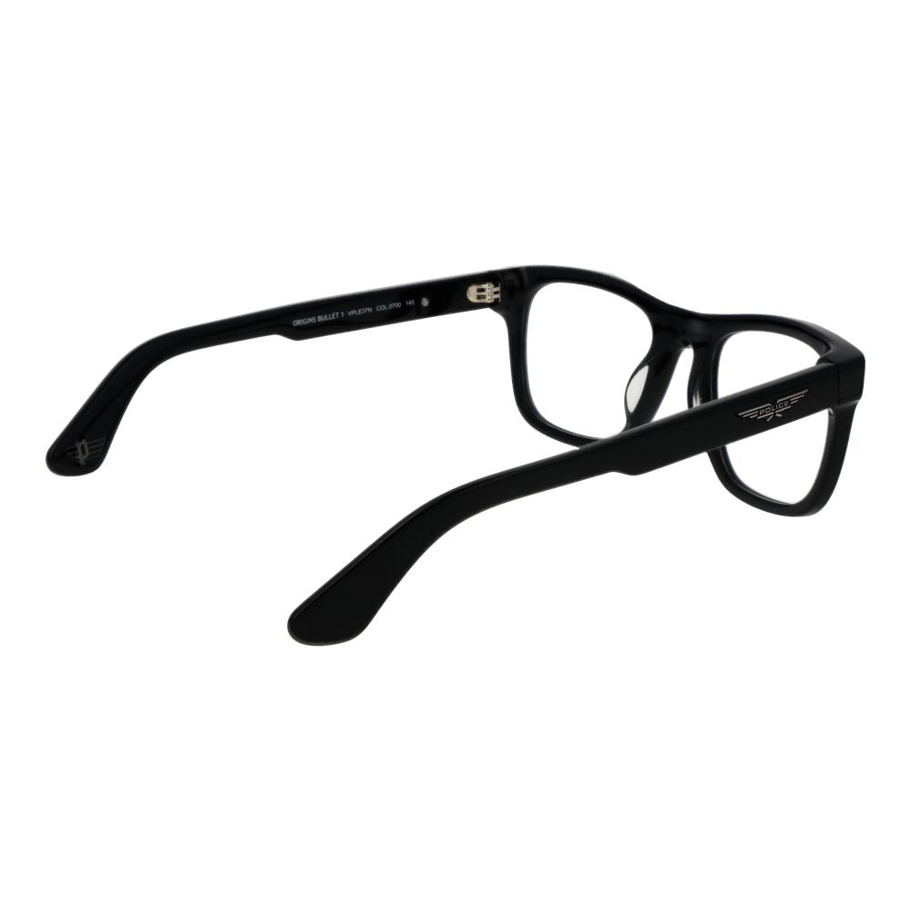 Police Men's Optical Glasses – Black Square Frame, 52mm