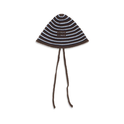 Miu Miu Brown Cotton Sunhat Crochet Hat