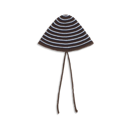 Miu Miu Brown Cotton Sunhat Crochet Hat