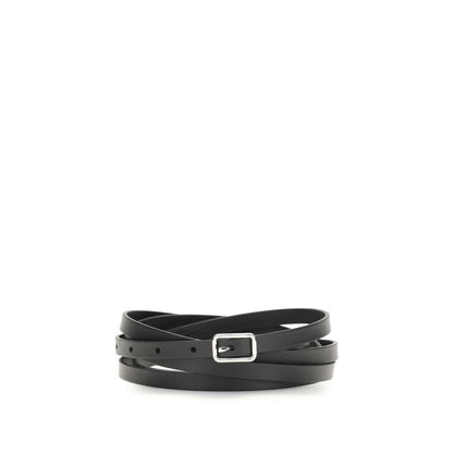 Givenchy Black Calf Leather Double Belt