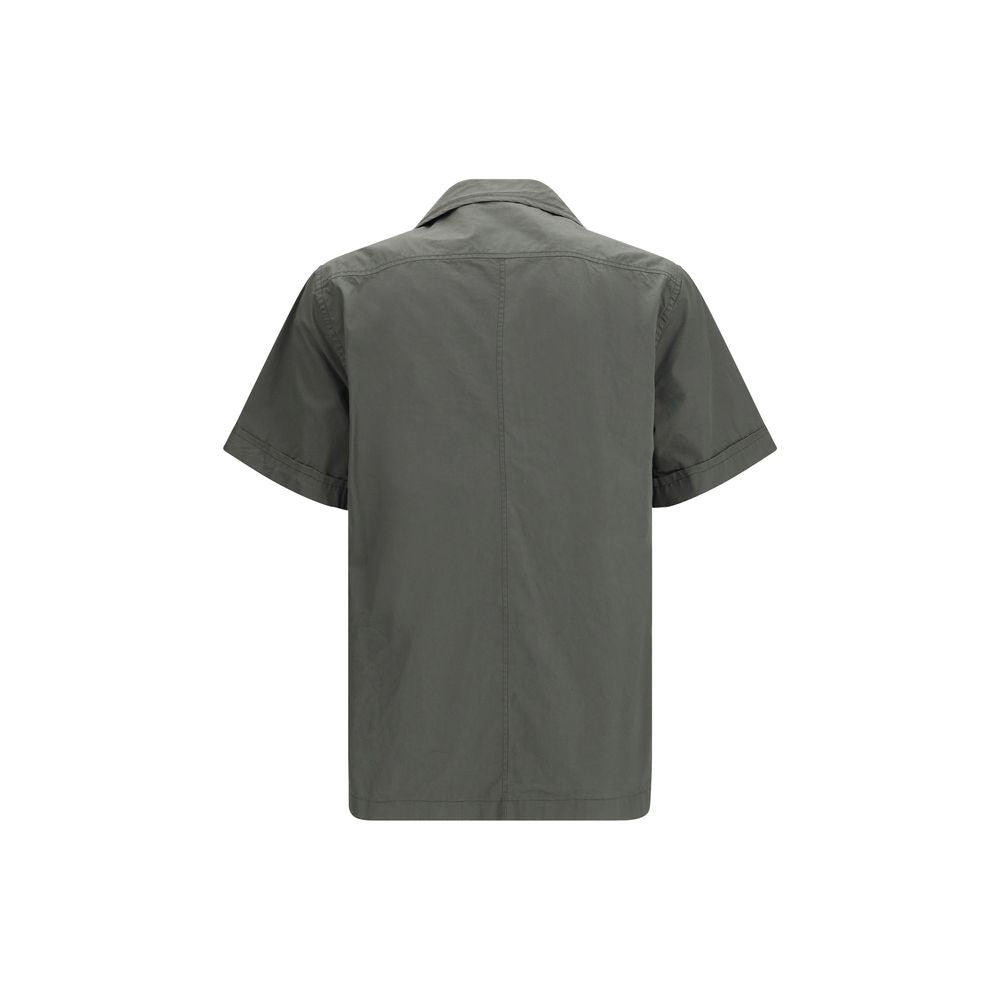 Dolce & Gabbana Gray Cotton Short-Sleeve Shirt