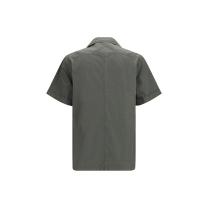Dolce & Gabbana Gray Cotton Short-Sleeve Shirt