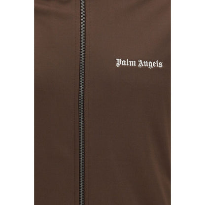Palm Angels Brown Classic Logo Track Jacket