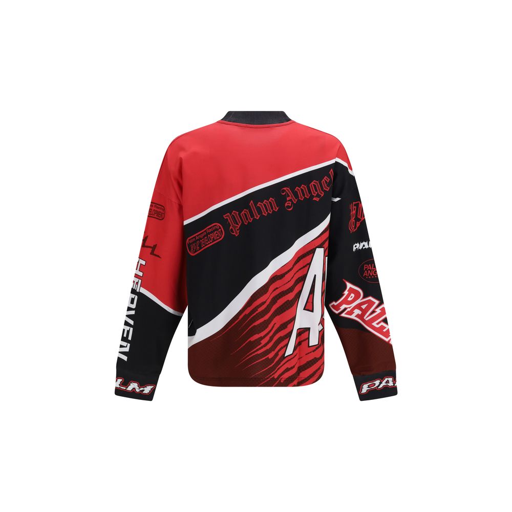 Palm Angels Multicolor Racing Long-Sleeved T-shirt