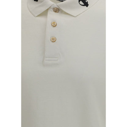 Palm Angels Contemporary White Cotton Polo Shirt
