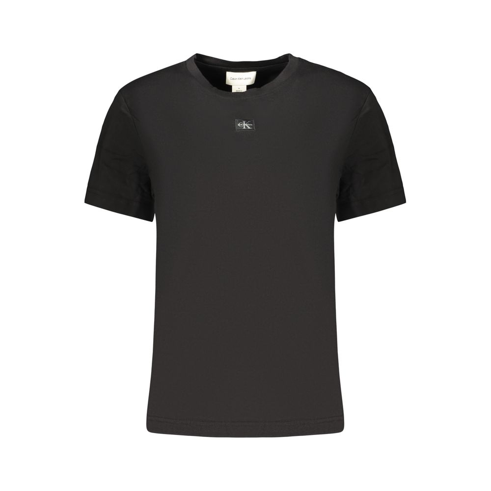Calvin Klein Black Cotton Women's T-Shirt