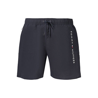 Tommy Hilfiger Blue Original Logo Mid-Length Swim Shorts