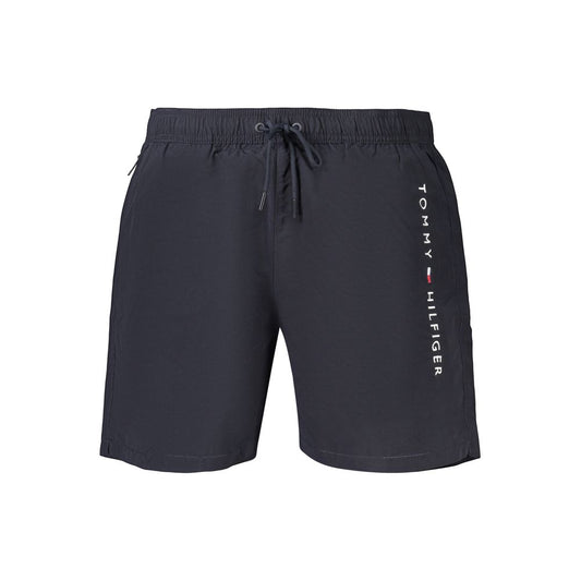 Tommy Hilfiger Blue Original Logo Mid-Length Swim Shorts