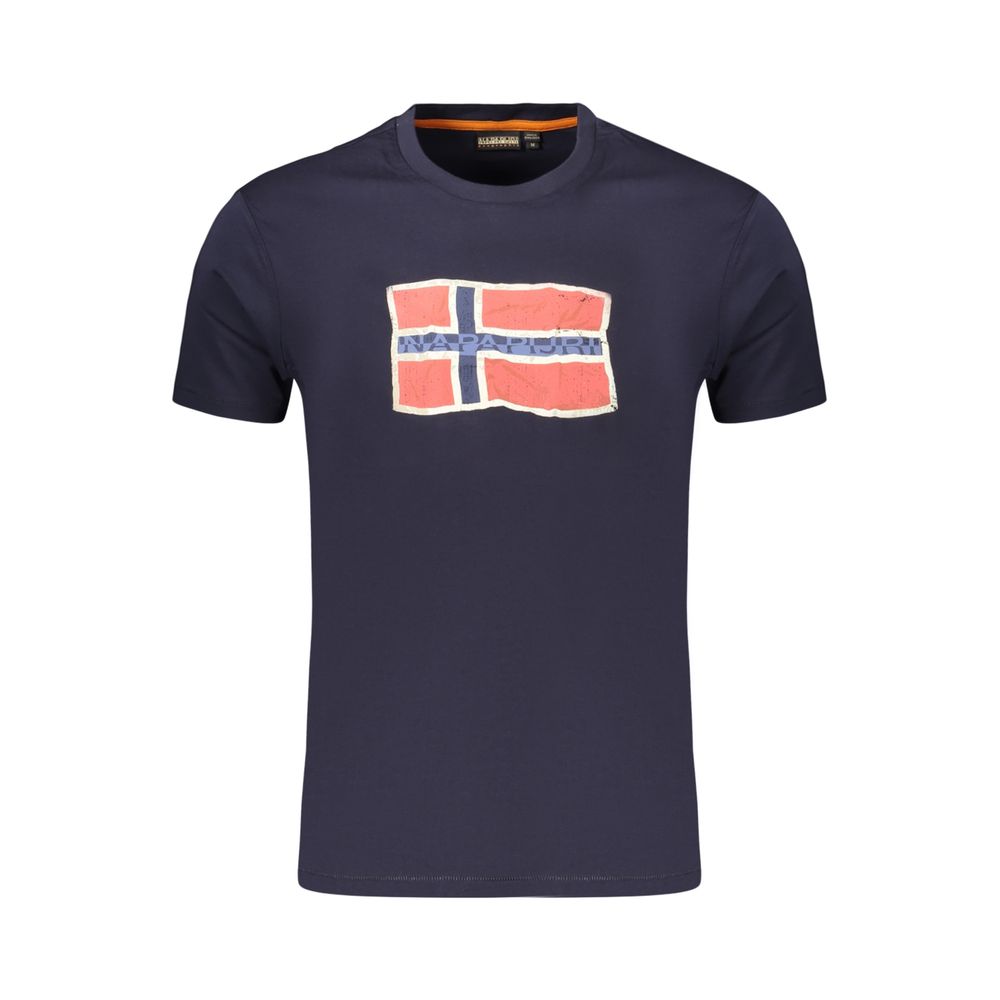 Napapijri Blue Cotton Men's T-Shirt