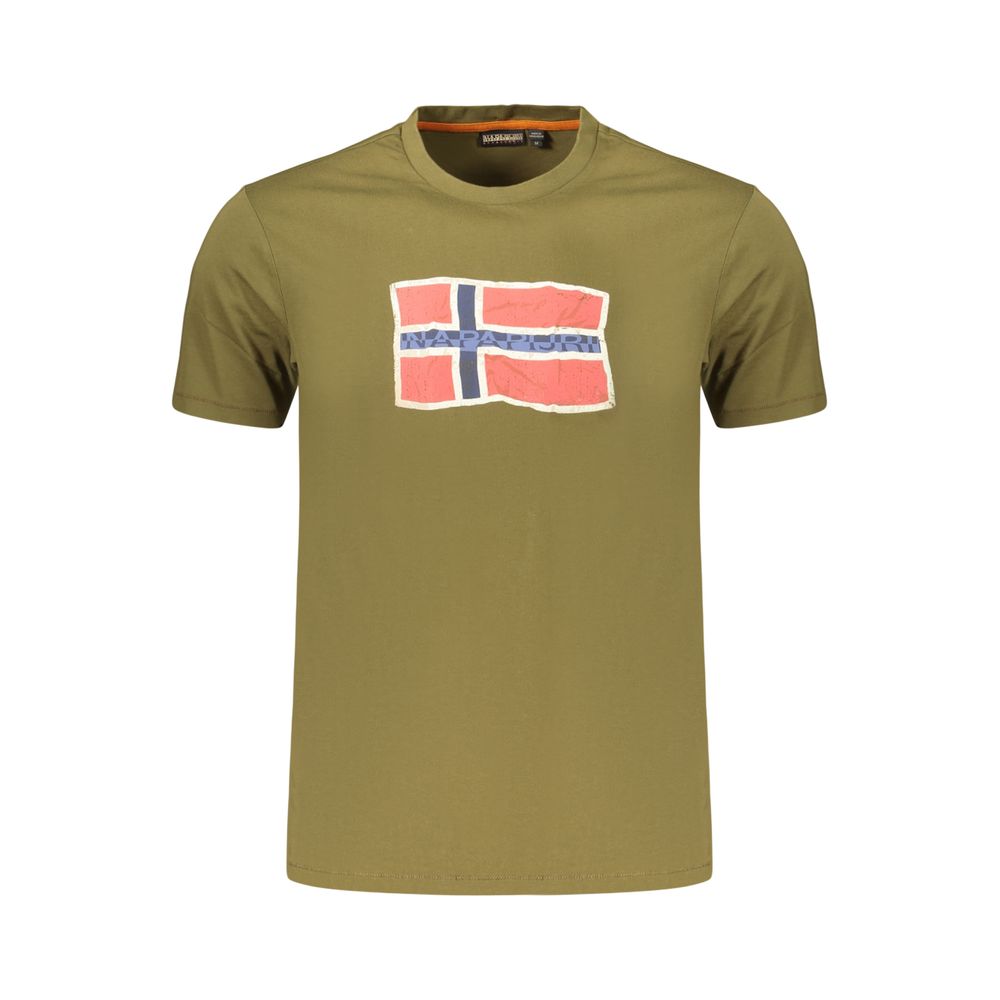 Napapijri Green Cotton Men's Shirt