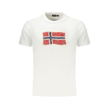 Napapijri Bianco Cotton Men's T-Shirt