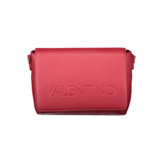 Mario Valentino Red Faux Leather Handbag