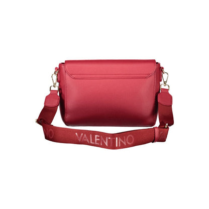 Mario Valentino Red Faux Leather Handbag